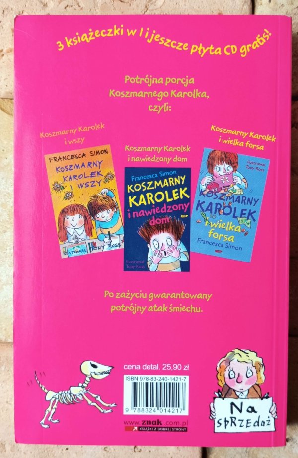 Francesca Simon • Koszmarny Karolek. Koszmarny komplecik. 3 książeczki w 1 - okładka