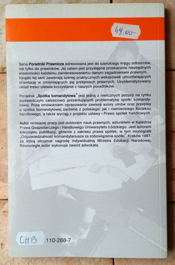 Aleksander Kappes  Spółka komandytowa - okładka