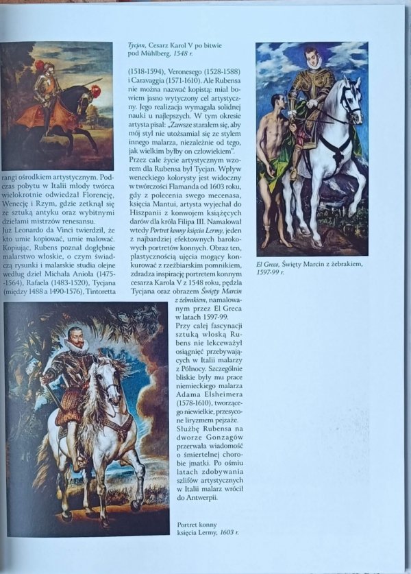 Peter Paul Rubens Wielka kolekcja sławnych malarzy Tom 6 - spis tresci