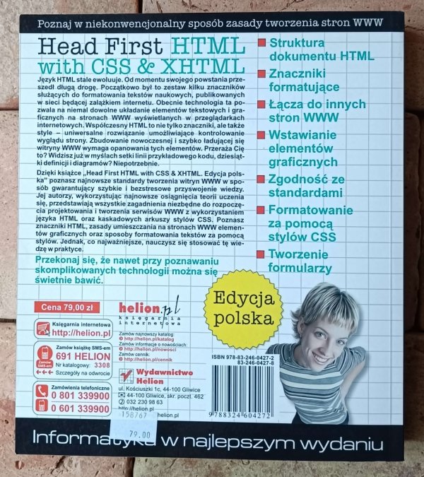 Elisabeth Freeman • Head first HTML with CSS &amp; XHTML. Edycja polska - okładka