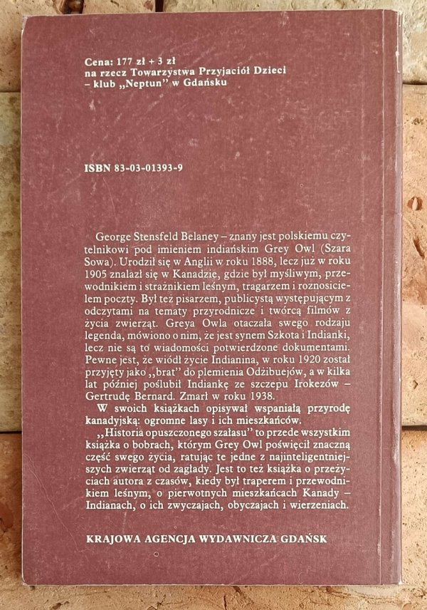Grey Owl • Historia opuszczonego szałasu  - okładka