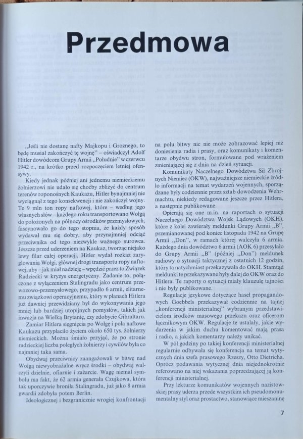 Janusz Piekałkiewicz Stalingrad. Anatomia bitwy - przedmowa