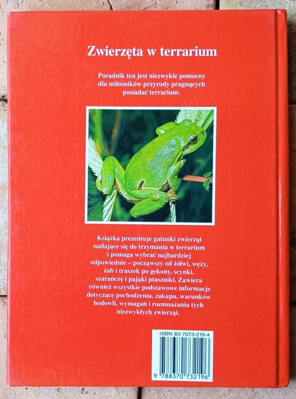 Siegfried Schmitz  Zwierzęta w terrarium - okładka