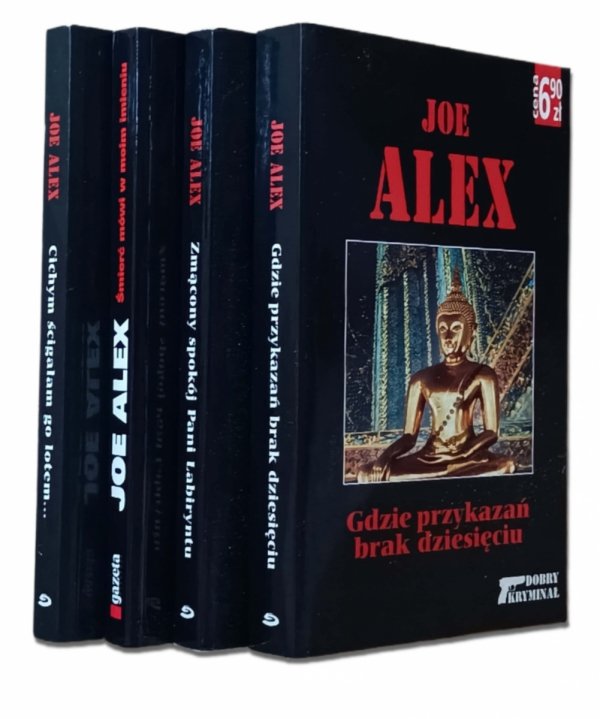 Joe Alex x4 • Śmierć mówi w moim imieniu - Cichym ścigałam go lotem  i inne - okładka