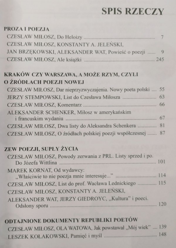 Czesław Miłosz I książki mają swój los
