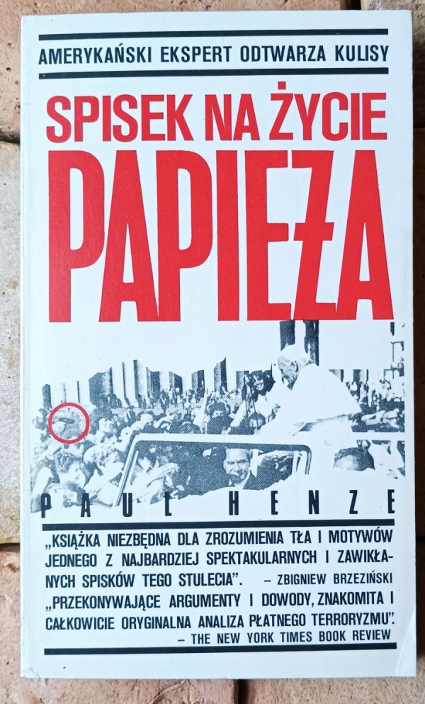 Paul Henze Spisek na życie papieża - okładka
