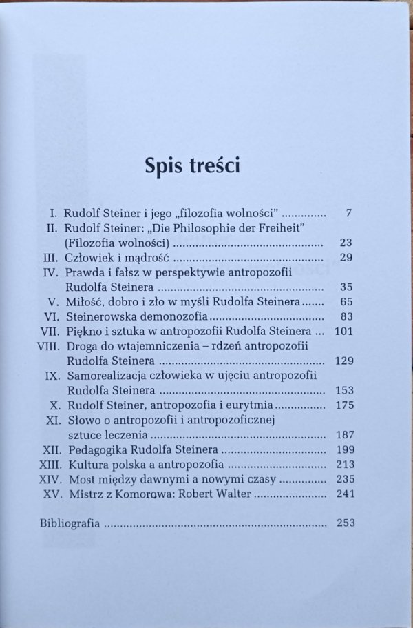 Jerzy Prokopiuk Szkice antropozoficzne - spis tresci