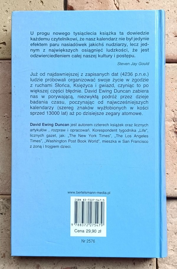 David Ewing Duncan • Historia kalendarza. Jak człowiek nauczył się określać rok - okładka