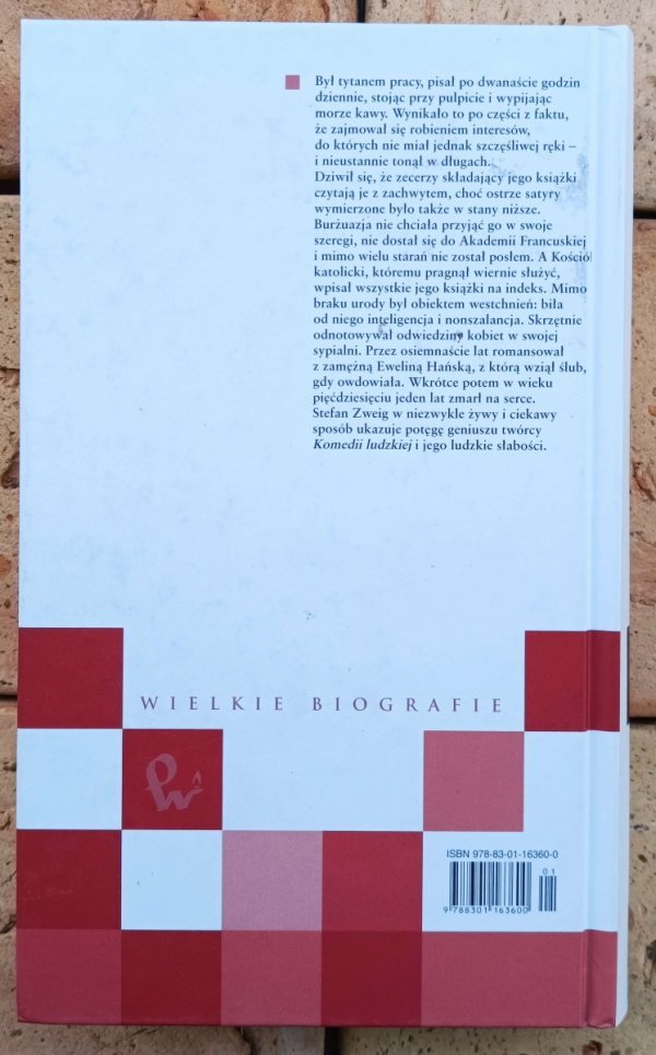 Stefan Zweig Balzac. Biografia - okladka