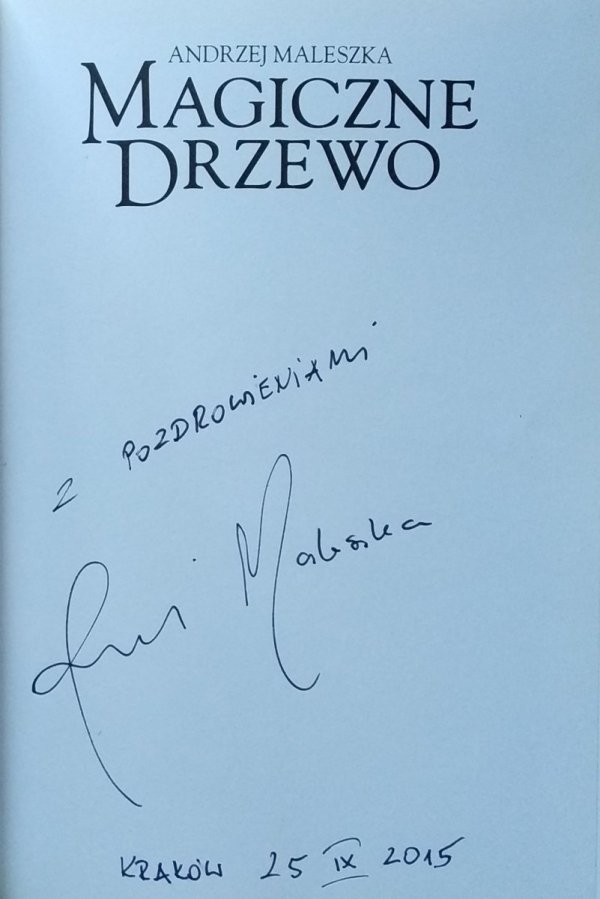 Andrzej Maleszka • Czerwone krzesło [Magiczne Drzewo] [dedykacja autorska]