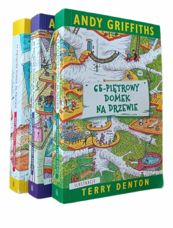 Andy Griffiths x3 - 52 - 65 - 91 piętrowy domek na drzewie - okładka