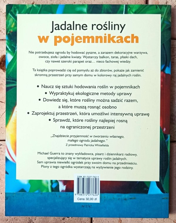 Michael Guerra • Jadalne rośliny w pojemnikach - okładka