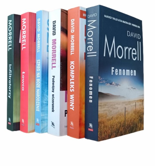 David Morrell x6 • Fenomen - Kompleks winy - Infiltratorzy i inne - okładka