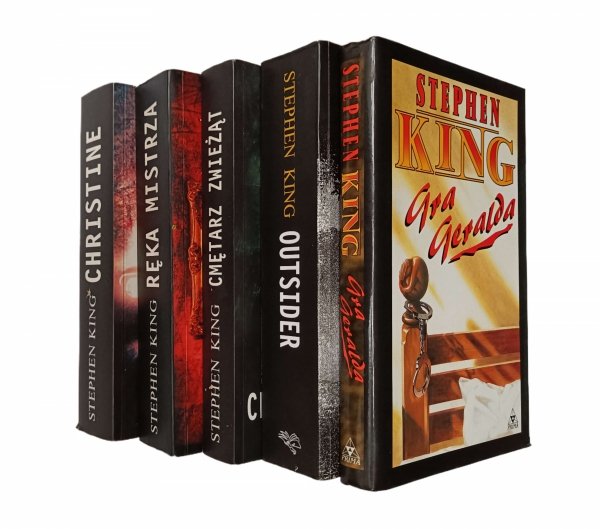 Stephen King x5 • Gra Geralda - Cmentarz dla zwieżąt - Christine i inne - okładka