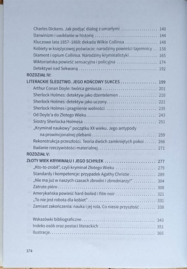 Tadeusz Cegielski • Detektyw w krainie cudów. Powieść kryminalna i narodziny nowoczesności  - spis treści