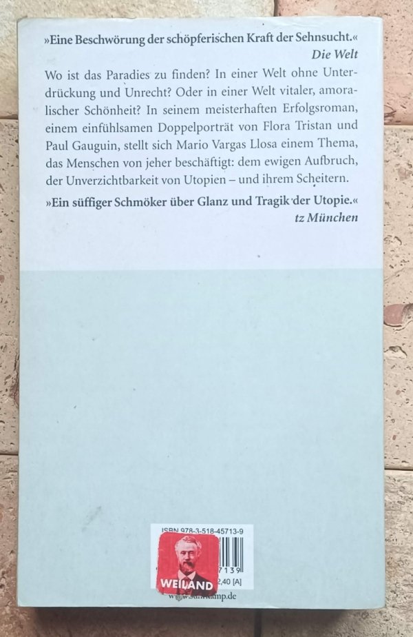 Mario Vargas Llosa - Das Paradies ist anderswo - okładka
