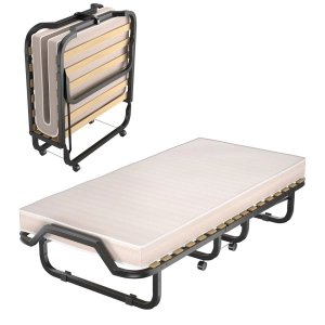 Składane łóżko z materacem z Memory Foam 90 x 200 x 41 cm
