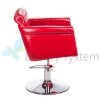 FOTEL FRYZJERSKI ALBERTO BH-8038 CZERWONY