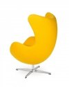 Fotel EGG CLASSIC żółty słoneczny.36 - wełna, podstawa aluminiowa