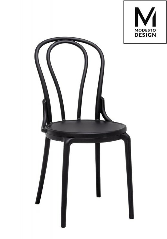 MODESTO krzesło TONI czarne - polipropylen