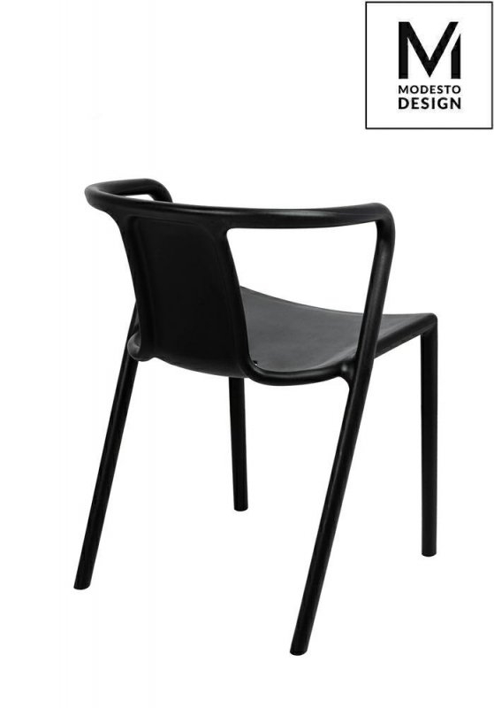 MODESTO krzesło AIR czarne - polipropylen