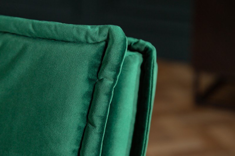 INVICTA sofa rozkładana MAGNIFIQUE 184cm szmaragdowy zielony aksamit