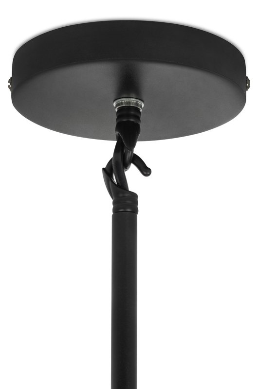 Lampa wisząca CANDELABR 10 czarna - aluminium, szkło