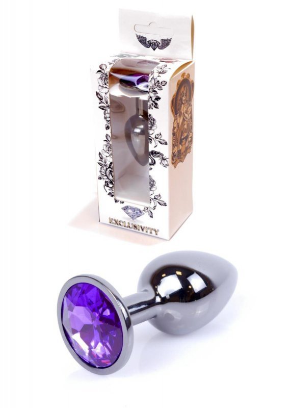 Plug-Jewellery Dark Silver PLUG- Purple