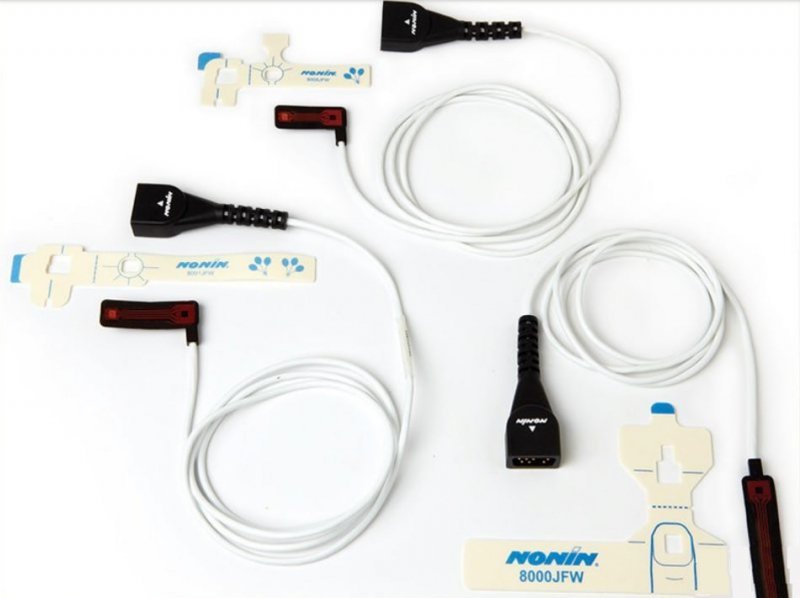 NONIN 8000J-Sensor Flex do pulsoksymetru dla dorosłych, z kablem 3m System czujników pulsoksymetrii wielokrotnego użytku