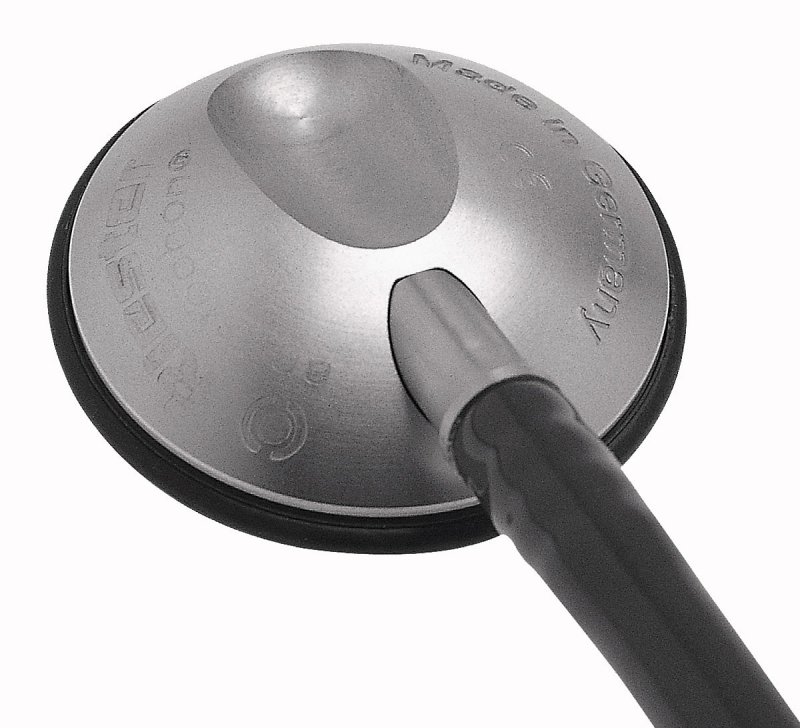 Riester anestophon-czarny Stetoskop z płaską aluminiową głowicą