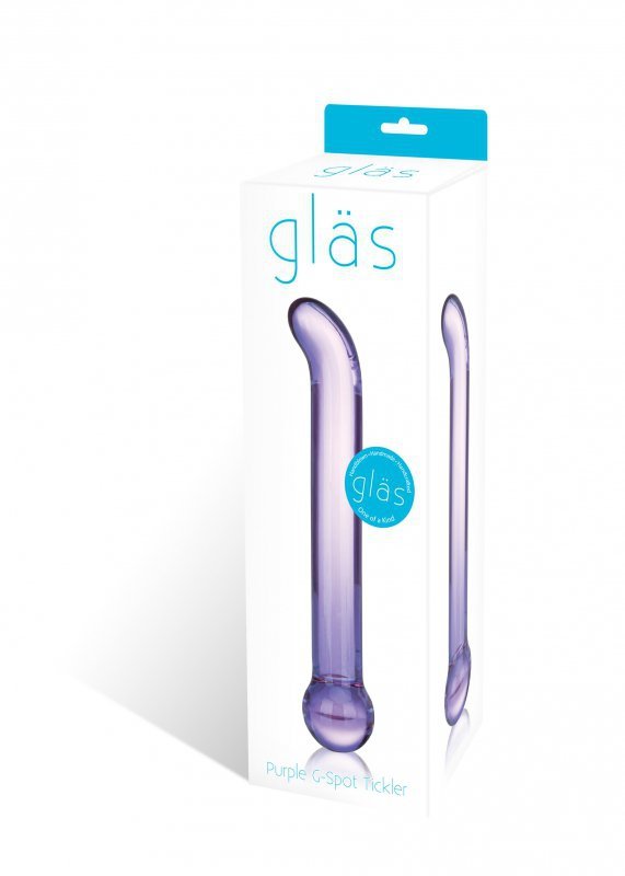 Szklane dildo - Glas Purple Glass G-Spot Tickler