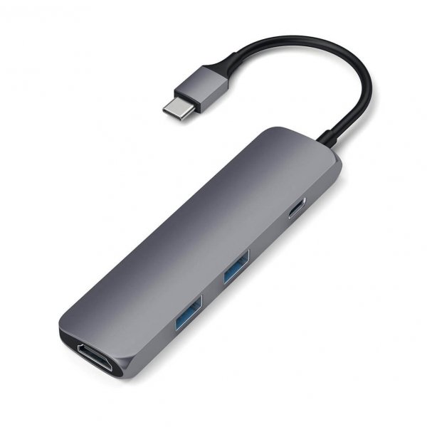 Satechi Multiport HDMI USB-C HUB - HDMI / USB 3.0 / USB-C (PD) / Space Gray