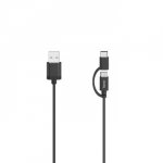 2in1 usb micro cable 0.75m with usb