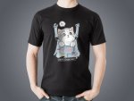 Koszulka czarna personalizowana kotek - Studioix.pl