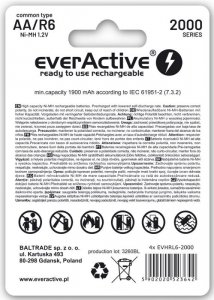 R6 4Bl Akumulator Everactive 2000 Silver Line