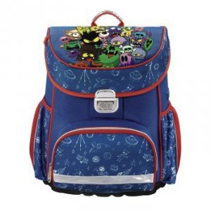 Tornister Szkolny Monsters niebieski - Hama