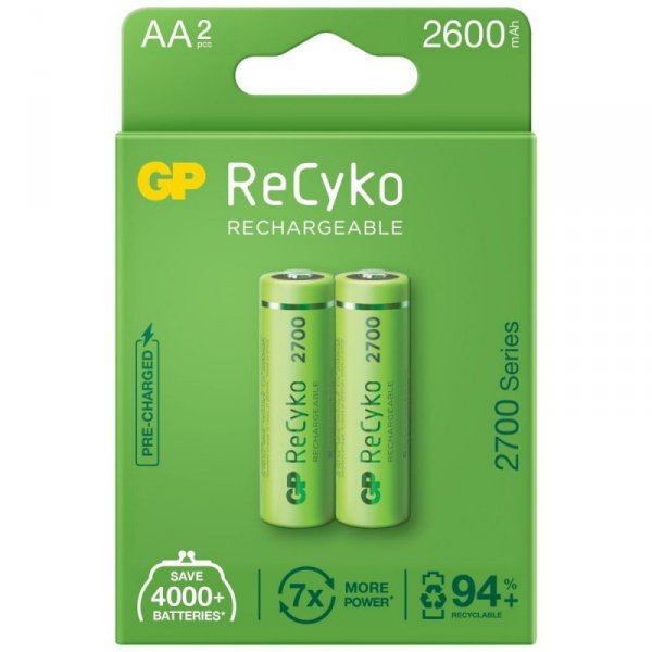 R6 Akumulator 2Bl Gp Recyko 2700 2600Mah