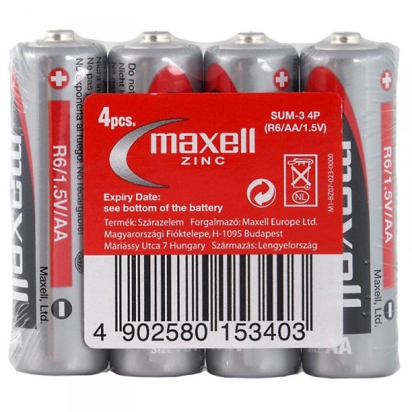 R6 4Tac Maxell Bateria
