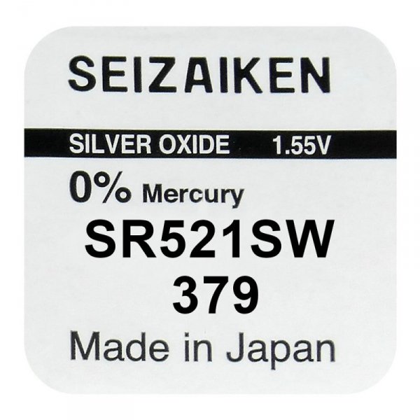 379 Seizaiken SEIKO (SR521SW) Bat.