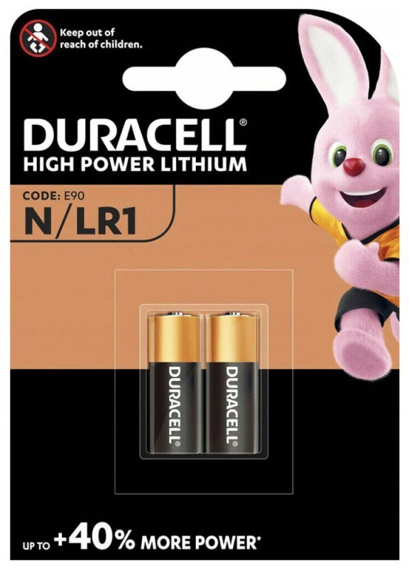 Lr01 2 szt. Duracell Bateria E90 / N / Lr1 / Mn9100