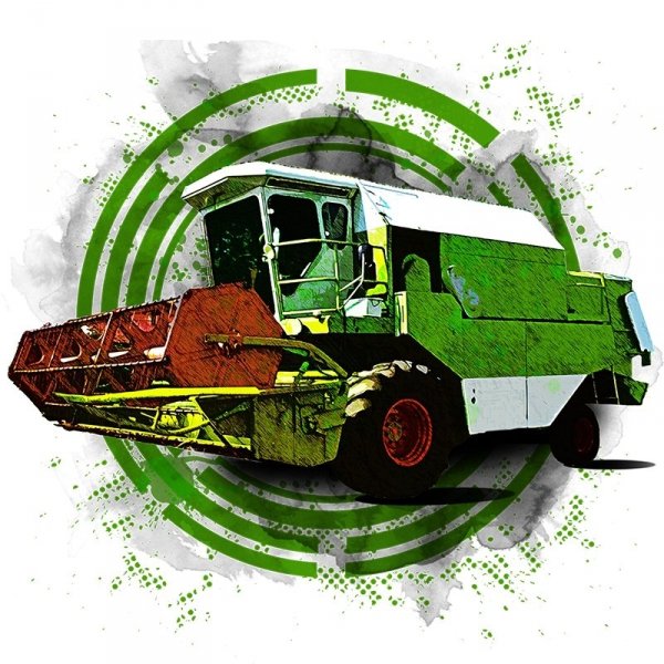 Koszulka rolnicza - kombajn - claas dominator