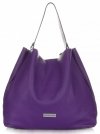 Kožené kabelka shopper bag Vittoria Gotti švestková V230