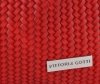 Kožené kabelka shopper bag Vittoria Gotti červená V80050
