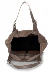 Kožené kabelka shopper bag Genuine Leather zemitá 605