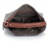 Kožené kabelka univerzální Genuine Leather šedá 15