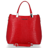Kožené kabelka kufřík Vittoria Gotti červená V2393