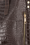 Kožené kabelka shopper bag Vittoria Gotti čokoládová VG803
