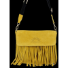 Kožené kabelka listonoška Vittoria Gotti žlutá DB52