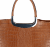 Kožené kabelka kufřík Vittoria Gotti zrzavá VG809