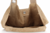 Kožené kabelka univerzální Genuine Leather tmavě béžová 801